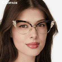 Load image into Gallery viewer, CCSPACE Ladies Diamond Cat Eyes Glasses Frames Women Brand Designer Optical EyeGlasses Eyewear Computer Glasses 45259