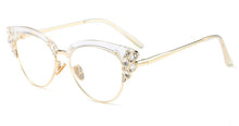 Load image into Gallery viewer, CCSPACE Ladies Diamond Cat Eyes Glasses Frames Women Brand Designer Optical EyeGlasses Eyewear Computer Glasses 45259