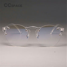 Load image into Gallery viewer, CCSPACE Transparent Glasses Frames Men Women Round Lens Cat Eye Brand Designer Optical Eyewear Computer Glasses 45221