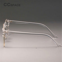Load image into Gallery viewer, CCSPACE Transparent Glasses Frames Men Women Round Lens Cat Eye Brand Designer Optical Eyewear Computer Glasses 45221
