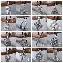 Load image into Gallery viewer, Viking Men Necklace Multiple Punk Gothic Style Norse Amulet Pendant Necklace Slavic Talisman Jewelry  for Boys