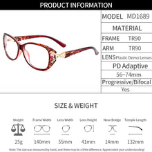Load image into Gallery viewer, Designer Women Glasses Frames Ultralight Plastic TR90 Myopia Prescription Spectacles Eyeglasses Frame MD1689
