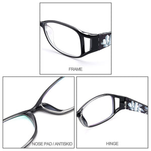 Cool Design Women Glasses Frames Flexible Printed Temples Legs Plastic Myopia Prescription Eyeglasses Frames