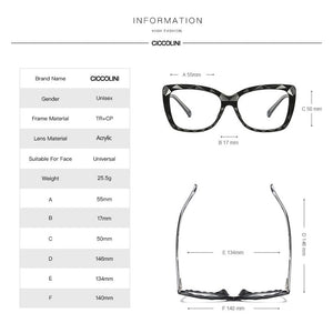 CICCOLINI Fashion Square Women Glasses Frame Trending Styles Brand Design Optical Eyeglasses Oculos De Sol Eyewear
