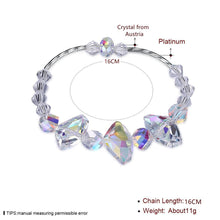 Load image into Gallery viewer, New 925 Sterling Silver Bracelets Irregular Crystal From Austria Snake Chain Bracelets For Women Jewelry CWB064