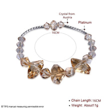 Load image into Gallery viewer, New 925 Sterling Silver Bracelets Irregular Crystal From Austria Snake Chain Bracelets For Women Jewelry CWB064