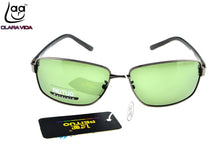 Load image into Gallery viewer, =CLARA VIDA= Custom Made NEARSIGHTED MINUS PRESCRIPTION Cool Rectangle TR90 Temple  Designers Mens Polarized sunglasses -1 to -6