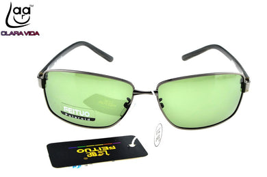 =CLARA VIDA= Custom Made NEARSIGHTED MINUS PRESCRIPTION Cool Rectangle TR90 Temple  Designers Mens Polarized sunglasses -1 to -6