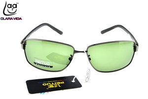 =CLARA VIDA= Custom Made NEARSIGHTED MINUS PRESCRIPTION Cool Rectangle TR90 Temple  Designers Mens Polarized sunglasses -1 to -6