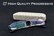 Load image into Gallery viewer, = CLARA VIDA = Intelligence Progressive Multifocal Commercial Reading Glasses Bifocal See Near Far Ultra Light +1 +1.5 +2 TO +4