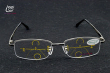 Load image into Gallery viewer, = CLARA VIDA = Intelligence Progressive Multifocal Commercial Reading Glasses Bifocal See Near Far Ultra Light +1 +1.5 +2 TO +4