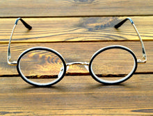 Load image into Gallery viewer, = CLARA VIDA = classic Retro round Reading glasses high-quality alloy black  frame with case  +1 +1.5 +2 +2.5 +3 +3.5 +4