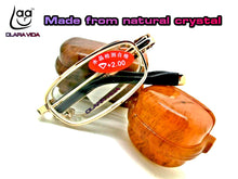 Load image into Gallery viewer, =CLARA VIDA= lighter case belt clip portable foldable men women unisex golden reading glasses+1.0 +1.5 +2.0 +2.5 +3.0 +3.5+4.0