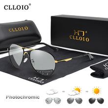 Load image into Gallery viewer, CLLOIO 2023 Photochromic Sunglasses Polarized Men Pilot Vintage Sun Glasses Women Driving Eyewear Goggles UV400 gafas de sol