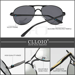CLLOIO 2023 Photochromic Sunglasses Polarized Men Pilot Vintage Sun Glasses Women Driving Eyewear Goggles UV400 gafas de sol