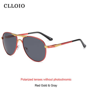 CLLOIO 2023 Photochromic Sunglasses Polarized Men Pilot Vintage Sun Glasses Women Driving Eyewear Goggles UV400 gafas de sol