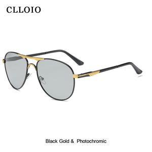 CLLOIO 2023 Photochromic Sunglasses Polarized Men Pilot Vintage Sun Glasses Women Driving Eyewear Goggles UV400 gafas de sol