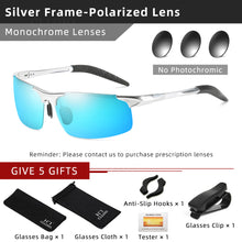 Load image into Gallery viewer, CLLOIO Aluminum Photochromic Sunglasses Men Polarized Day Night Driving Chameleon Glasses Anti-Glare Change Color Sun Glasses UV