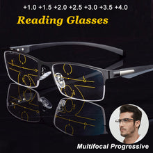 Load image into Gallery viewer, CLLOIO Business Office Reading Glasses For Men Women Multifocal Progressive Reading Glasses Anti Blue Light Presbyopic Eyewears