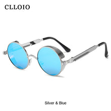 Load image into Gallery viewer, CLLOIO Classic Gothic Steampunk Sunglasses Men Women Round Glasses Vintage Sun Glasses  Metal Frame UV400