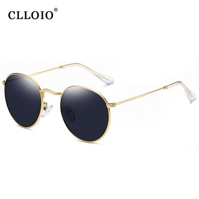 CLLOIO Classic Round Sunglasses Women Vintage Glasses for Men Women  Sunglasses Man Retro Small Metal Frame Oculos De Sol