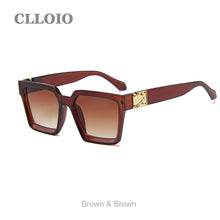 Load image into Gallery viewer, CLLOIO Ladies Square Sunglasses  Brand Retro Oversized Women Eyewear  Female Mirror Unisex UV400 gafas