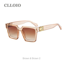Load image into Gallery viewer, CLLOIO Ladies Square Sunglasses  Brand Retro Oversized Women Eyewear  Female Mirror Unisex UV400 gafas