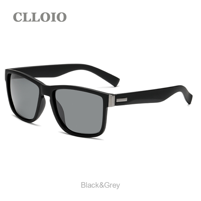 CLLOIO Polarized Sunglasses Men Square Fishing Hiking Driving Goggles Women Shade Sun Glasses Male Classic Sport Glasses