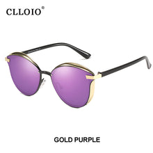 Load image into Gallery viewer, CLLOIO Women Polarized Sunglasses Ladies Cat Eye  Sun Glasses Round Vintage Female Shades Lunette De Soleil Femme