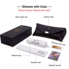 Load image into Gallery viewer, CLLOIO Women Polarized Sunglasses Ladies Cat Eye  Sun Glasses Round Vintage Female Shades Lunette De Soleil Femme