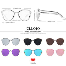 Load image into Gallery viewer, CLLOIO Women Polarized Sunglasses Ladies Cat Eye  Sun Glasses Round Vintage Female Shades Lunette De Soleil Femme