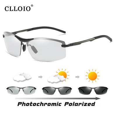 CLLOIO  Photochromic Sunglasses Men's Driving Polarized Sun Glasses Male Day Night Vision Driver's Chameleon Eyewear