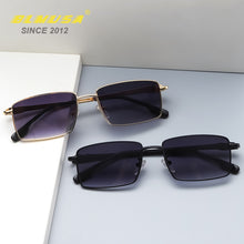 Load image into Gallery viewer, CLLOIO Leopard Square Small Glasses Women Personality Simple Sunglasses For Women Small Frame Sun Glasses 20231 Shades UV400