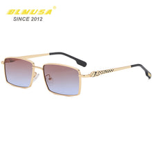Load image into Gallery viewer, CLLOIO Leopard Square Small Glasses Women Personality Simple Sunglasses For Women Small Frame Sun Glasses 20231 Shades UV400