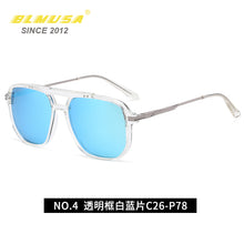 Load image into Gallery viewer, CLLOIO Men&#39;s Polarized Sunglasses Car Driving Sun Glasses Square Decorative Glasses Simple Sunglasses For Men UV400