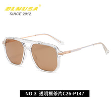 Load image into Gallery viewer, CLLOIO Men&#39;s Polarized Sunglasses Car Driving Sun Glasses Square Decorative Glasses Simple Sunglasses For Men UV400