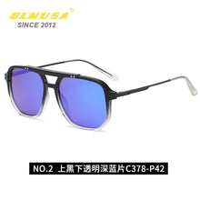 Load image into Gallery viewer, CLLOIO Men&#39;s Polarized Sunglasses Car Driving Sun Glasses Square Decorative Glasses Simple Sunglasses For Men UV400
