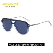 Load image into Gallery viewer, CLLOIO Men&#39;s Polarized Sunglasses Car Driving Sun Glasses Square Decorative Glasses Simple Sunglasses For Men UV400