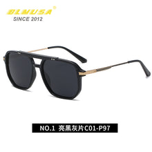 Load image into Gallery viewer, CLLOIO Men&#39;s Polarized Sunglasses Car Driving Sun Glasses Square Decorative Glasses Simple Sunglasses For Men UV400