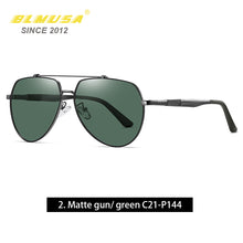 Load image into Gallery viewer, CLLOIO Metal Polarized Sun Glasses Men Car Driving Sunglass Fishing Glasses Cool Man Decorative Sunglasses For Man