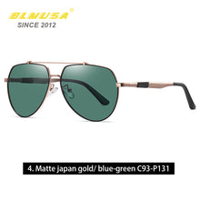 Load image into Gallery viewer, CLLOIO Metal Polarized Sun Glasses Men Car Driving Sunglass Fishing Glasses Cool Man Decorative Sunglasses For Man