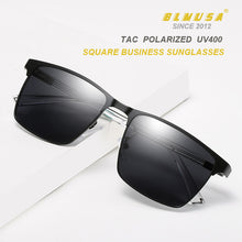 Load image into Gallery viewer, CLLOIO Polarized Sunglasses Mens Classic Business Metal Glasses Brand Design Square Driving Sunglasses For Men UV400