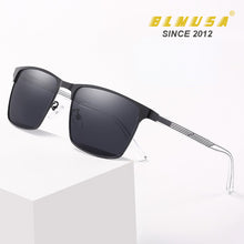 Load image into Gallery viewer, CLLOIO Polarized Sunglasses Mens Classic Business Metal Glasses Brand Design Square Driving Sunglasses For Men UV400