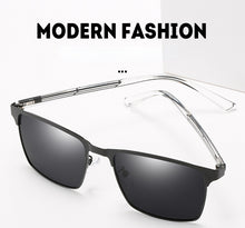 Load image into Gallery viewer, CLLOIO Polarized Sunglasses Mens Classic Business Metal Glasses Brand Design Square Driving Sunglasses For Men UV400