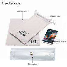 Load image into Gallery viewer, CLLOIO Progressive Multifocus Reading Glasses Men Business Anti Blue Light Presbyopic Glasses Spring Hinge Diopters Eyewear