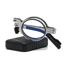 Load image into Gallery viewer, CLLOIO Round Folding Reading Glasses Men Women Anti Blue Light Presbyopia Glasses Portable Design Readers Eyewear With Case