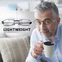 Load image into Gallery viewer, CLLOIO Portable Folding Reading Glasses With Case Men Women Anti Blue Light Telescopic Presbyopia Eyeglasses Elderly Glasses