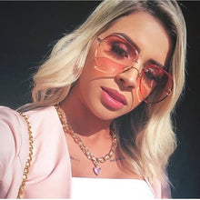 Load image into Gallery viewer, CLLOIO Rimless Sunglasses Women  Brand Designer Sun Glasses Gradient Shades Cutting Lens Ladies Frameless Metal Eyeglasses