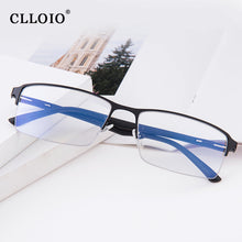 Load image into Gallery viewer, CLLOIO TR90 Progressive Multifocal Reading Glasses Men Semi-rimless Anti Blue Light Glasses Women Ultralight Presbyopic Eyewear
