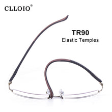 Load image into Gallery viewer, CLLOIO TR90 Progressive Multifocal Reading Glasses Men Semi-rimless Anti Blue Light Glasses Women Ultralight Presbyopic Eyewear